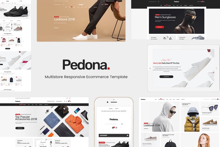 Pedona 服装百货企业站