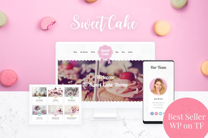 Bakery WordPress Theme 烘焙甜品