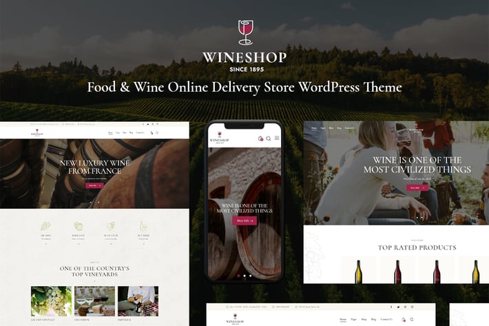 WineShop 酒类佳酿企业站