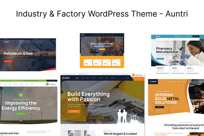 Industry &amp; Factory WordPress Theme 工具设备企业站
