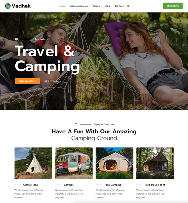 Camping &amp; Adventure Tour WordPress T 运动户外