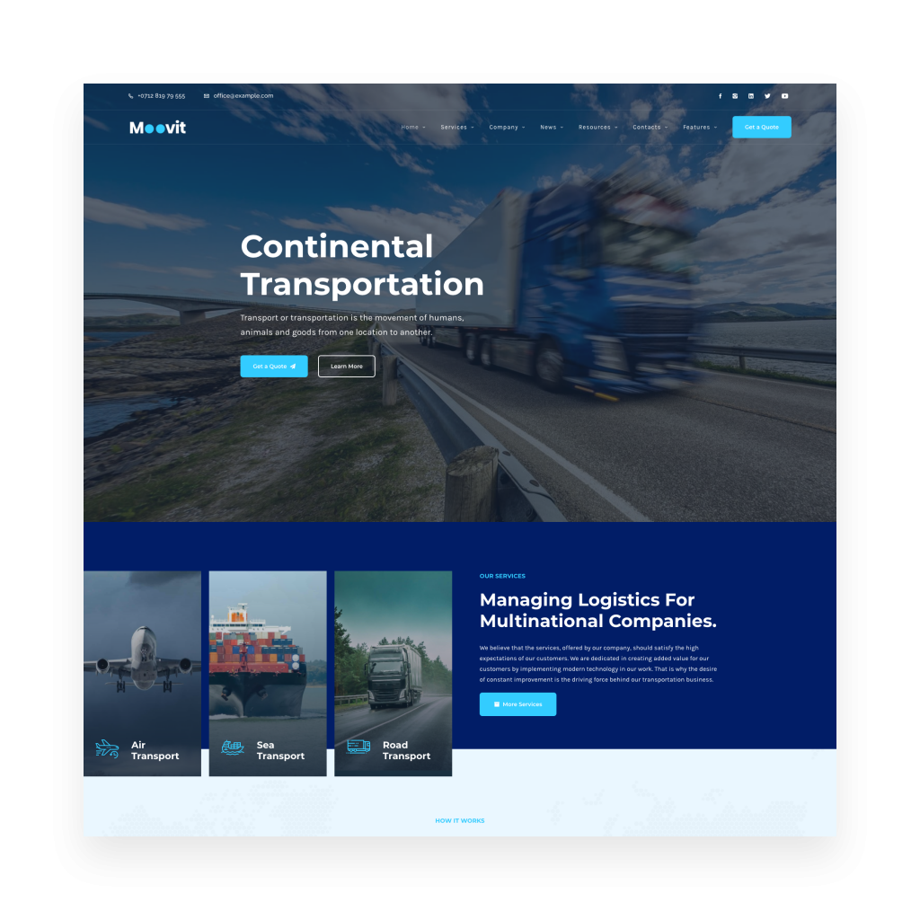 Moovit Transportation Logistics 物流运输企业站 Home 6