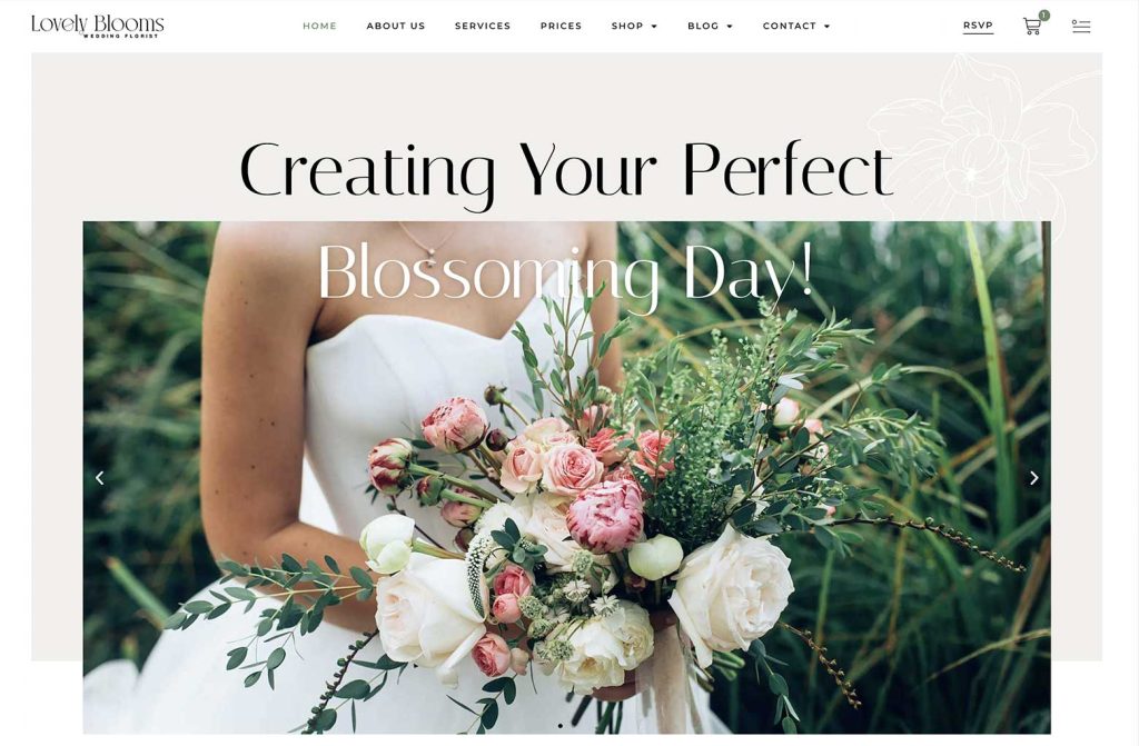 Wedding WordPress Theme 花卉绿植