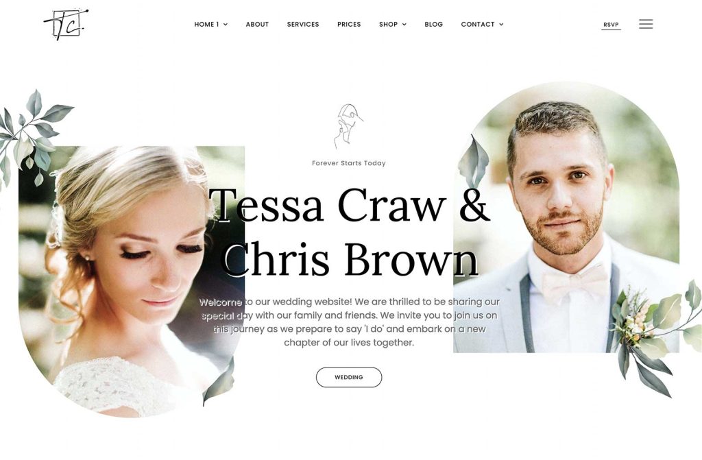 Wedding WordPress Theme 婚纱礼服 Home 3
