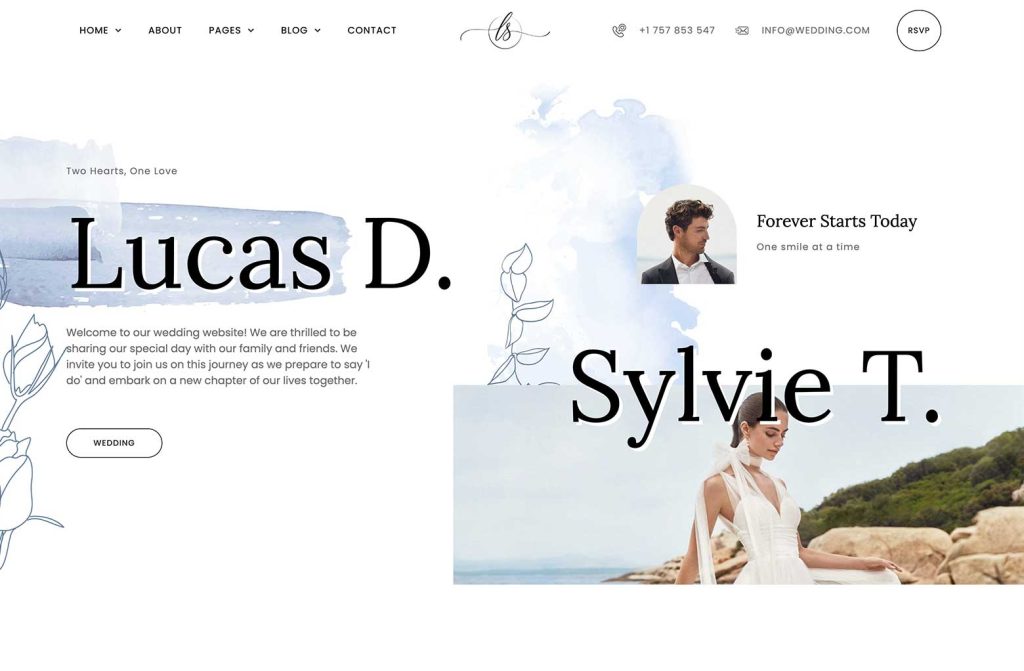 Wedding WordPress Theme 婚纱礼服 Home 2