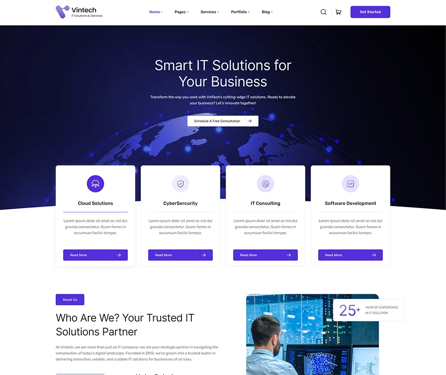 Vintech 电脑办公企业站 Home 3