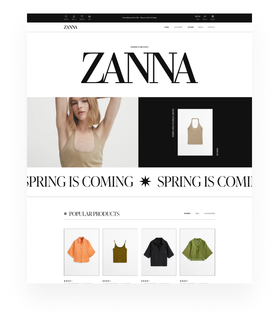 ZANNA 时尚女装 款式1