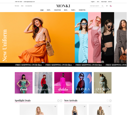 Monki 时尚女装企业站