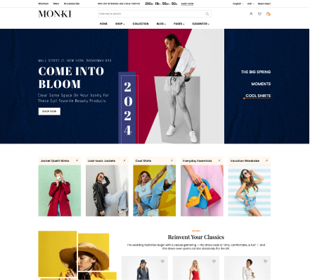 Monki 时尚女装企业站 Home 2