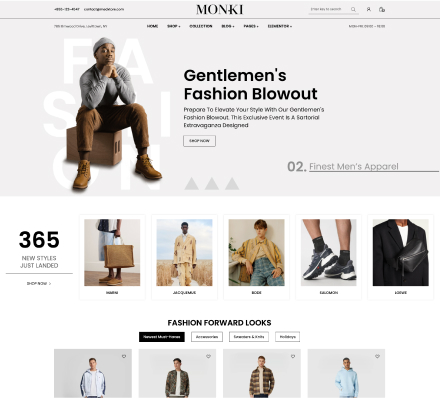 Monki 男装服饰企业站 Home 3