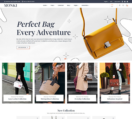 Monki 鞋靴箱包企业站 Home 5