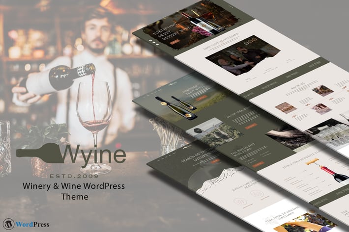 Wine Maker 酒类佳酿企业站 Home Parallax