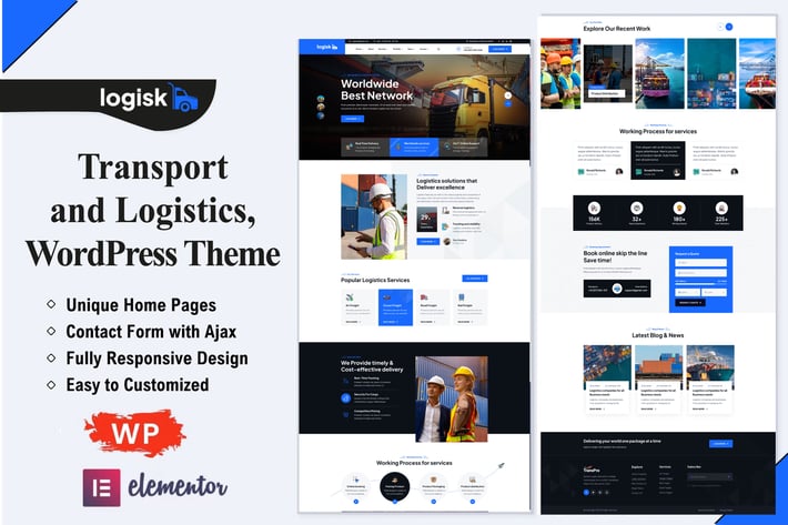 Logistics wordpress theme 物流运输企业站 Our Organization